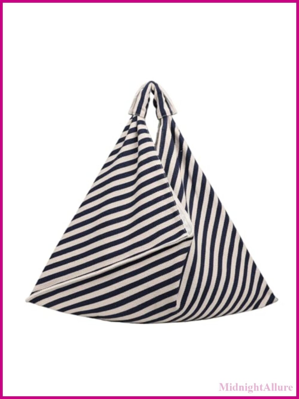 Canvas Hobo Tote Bag 16oz Large Work Shoulder Bag Striped Slouchy